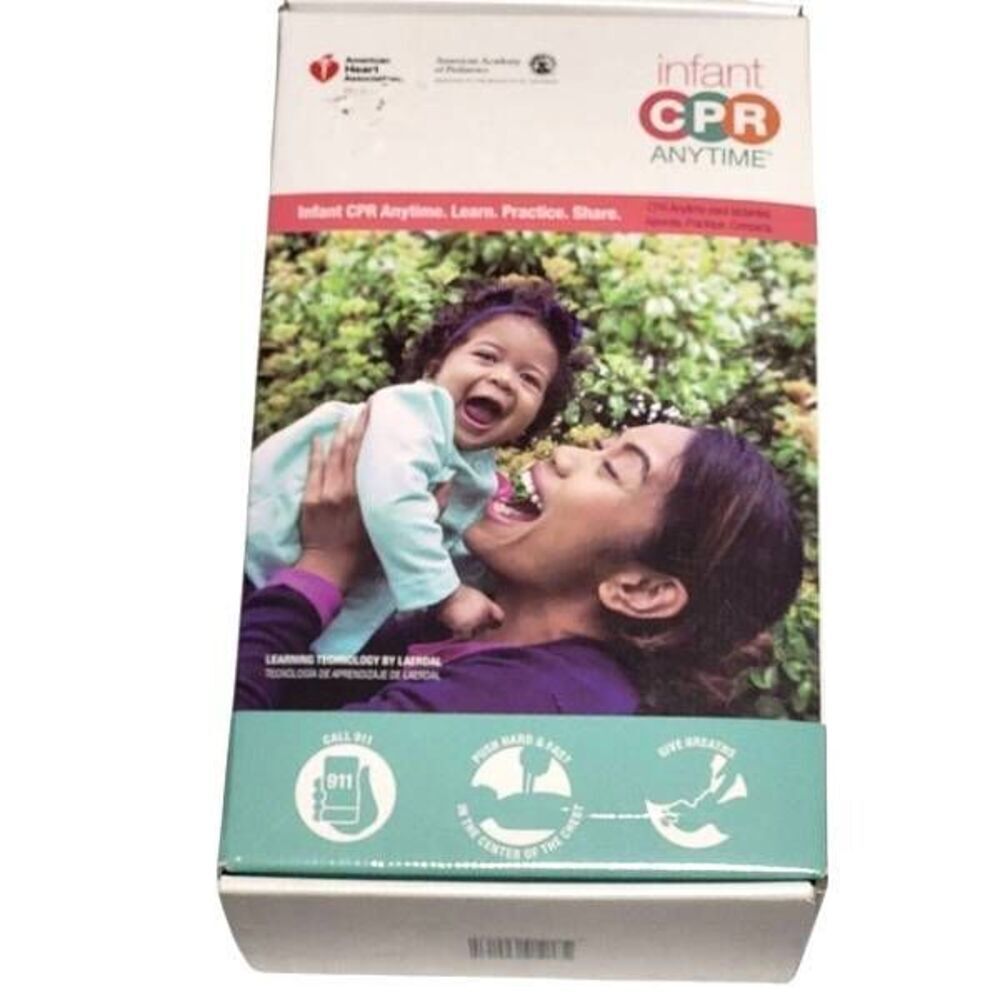 Infant CPR Anytime Brown Skin Kit By American Heart Association New Open Box